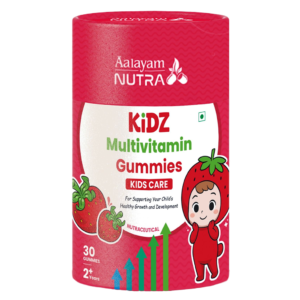 KiDZ Multivitamin Gummies Aalayam bottle for kids growth immunity and daily nutrition