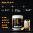 How to use Z-Drive recovery formula with water or warm milk before sleep